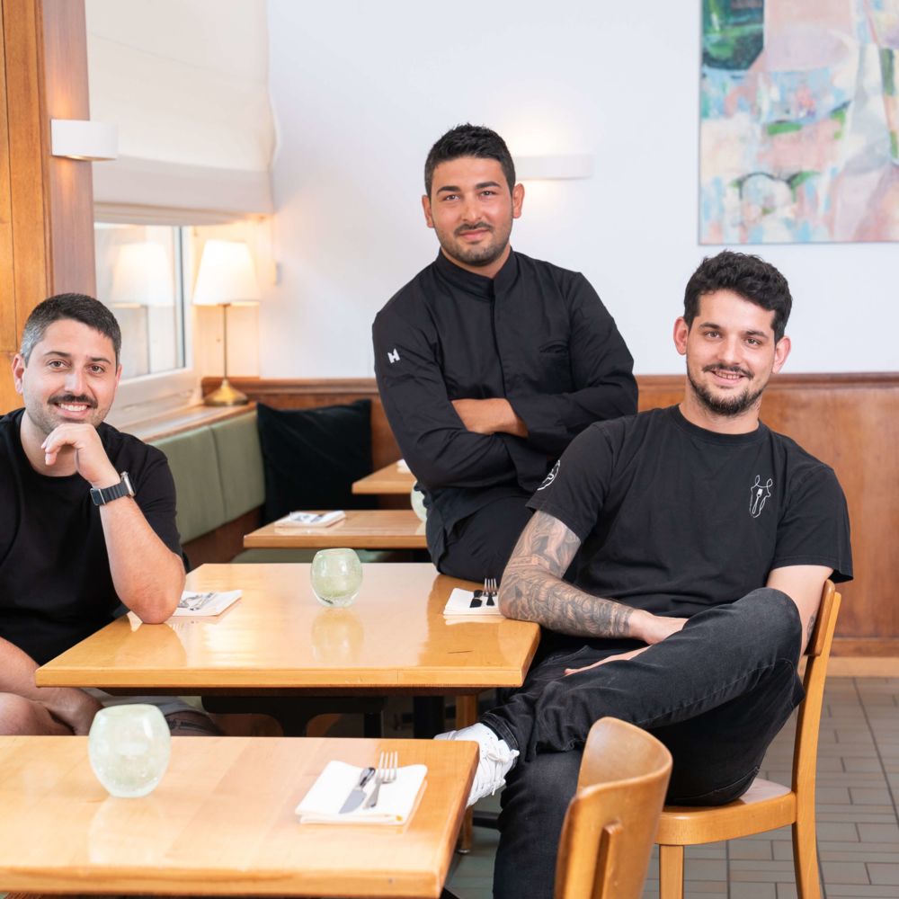 Fede, Ivan and Lars - the management team of the restaurant Weisses Rössli in Zurich